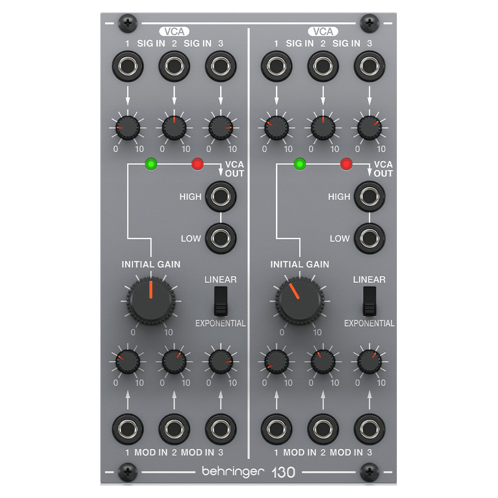 BEHRINGER Eurorack için Efsanevi Analog Çift VCA Modülü